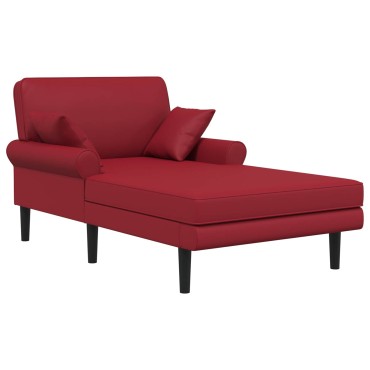 vidaXL Ανάκλιντρο Κόκκινο Τεχνητό δέρμα 106x174x86cm 1 τεμ.