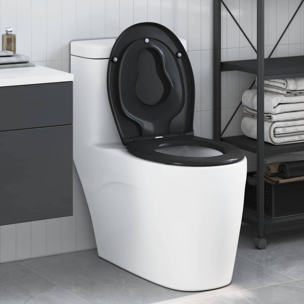 vidaXL Λεκάνη Μαύρο 47 x 37 x 4 εκ Δυροπλάστ