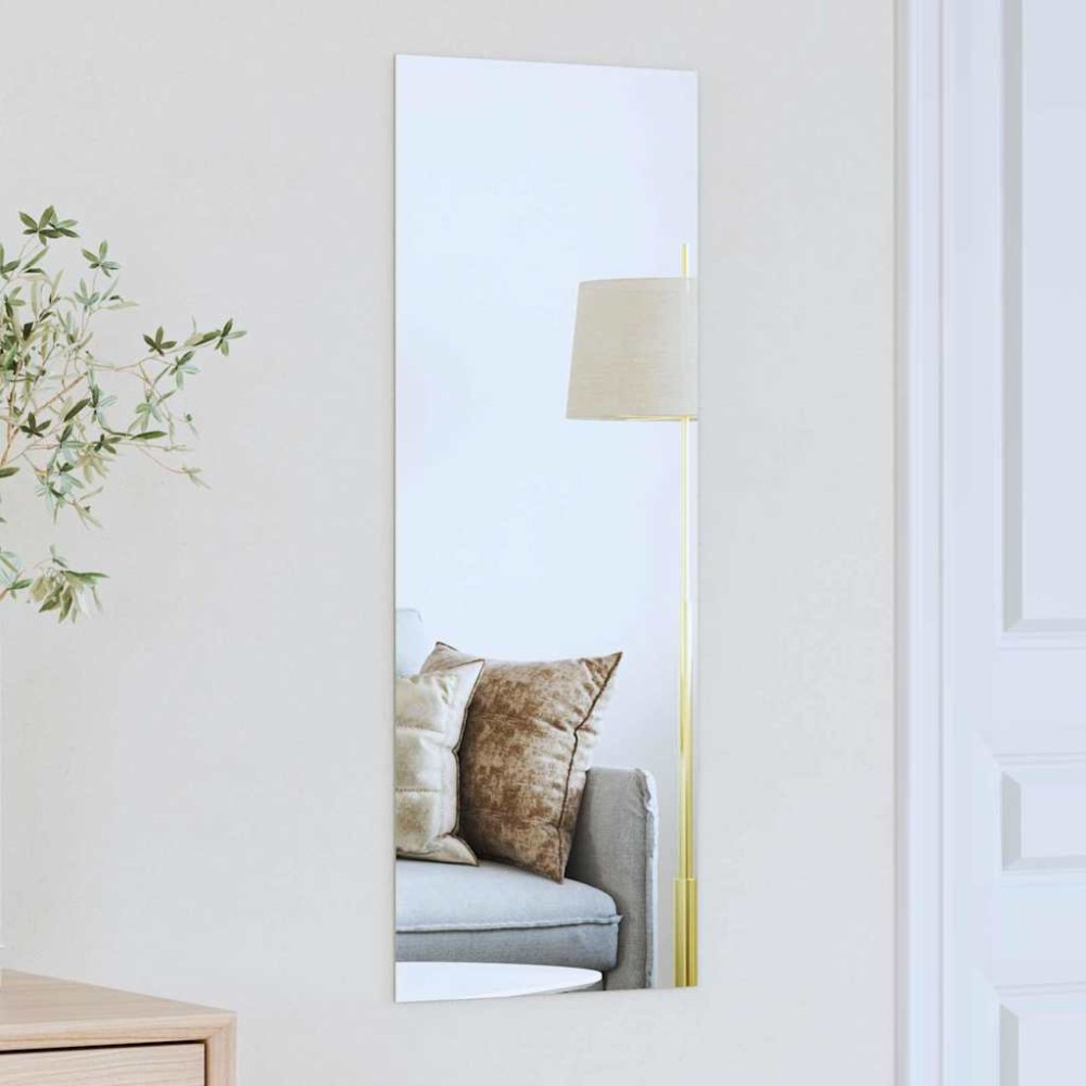 vidaXL Καθρέφτης τοίχου Ορθογώνιος 30 x 80 cm σκληρυμένο γυαλί