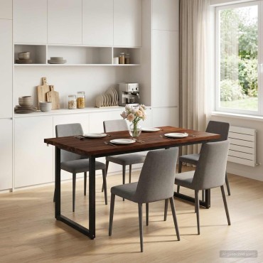 vidaXL Τετράγωνο Τραπέζι Φαγητού 160x70x75cm Στερεό Ξύλο Ακακίας 1 τεμ.
