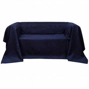 Κάλυμμα Καναπέ Ναυτικό Μπλε 270 x 350 εκ. από Micro-suede