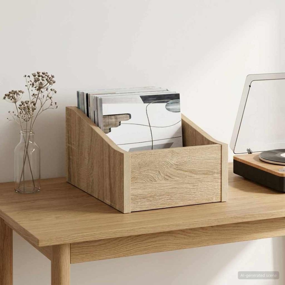 vidaXL Κουτί LP Sonoma Δρυς 23 x 33 x 16 εκ. Επεξεργασμένο Ξύλο