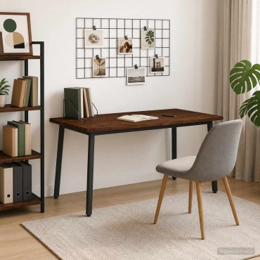 vidaXL Τραπέζι Φαγητού με Ζωντανό Χείλος 160x70x75cm Σκούρο Καφέ 1 τεμ.