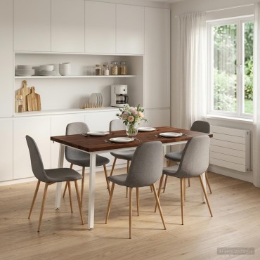 vidaXL Τετράγωνο Τραπέζι Φαγητού 160x70x75cm Στερεό Ξύλο Ακακίας 1 τεμ.