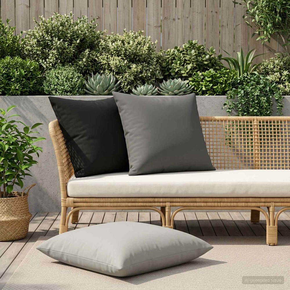 vidaXL Κάλυμμα Μαξιλαριού 2 pcs HEERLEN Γκρι 80 x 80 cm Πολυεστέρας