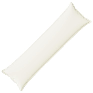 vidaXL Μαξιλάρι με μαξιλάρι HOUTEN Λευκό 40 x 145 εκ. Ψεύτικο Λινό