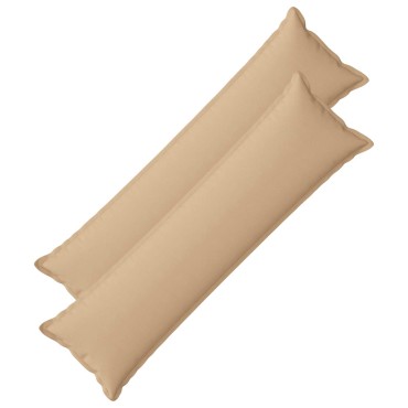 vidaXL Μαξιλάρι με μαξιλάρι HOUTEN 2 τεμ. Κρεμ Ψεύτικο Λινό