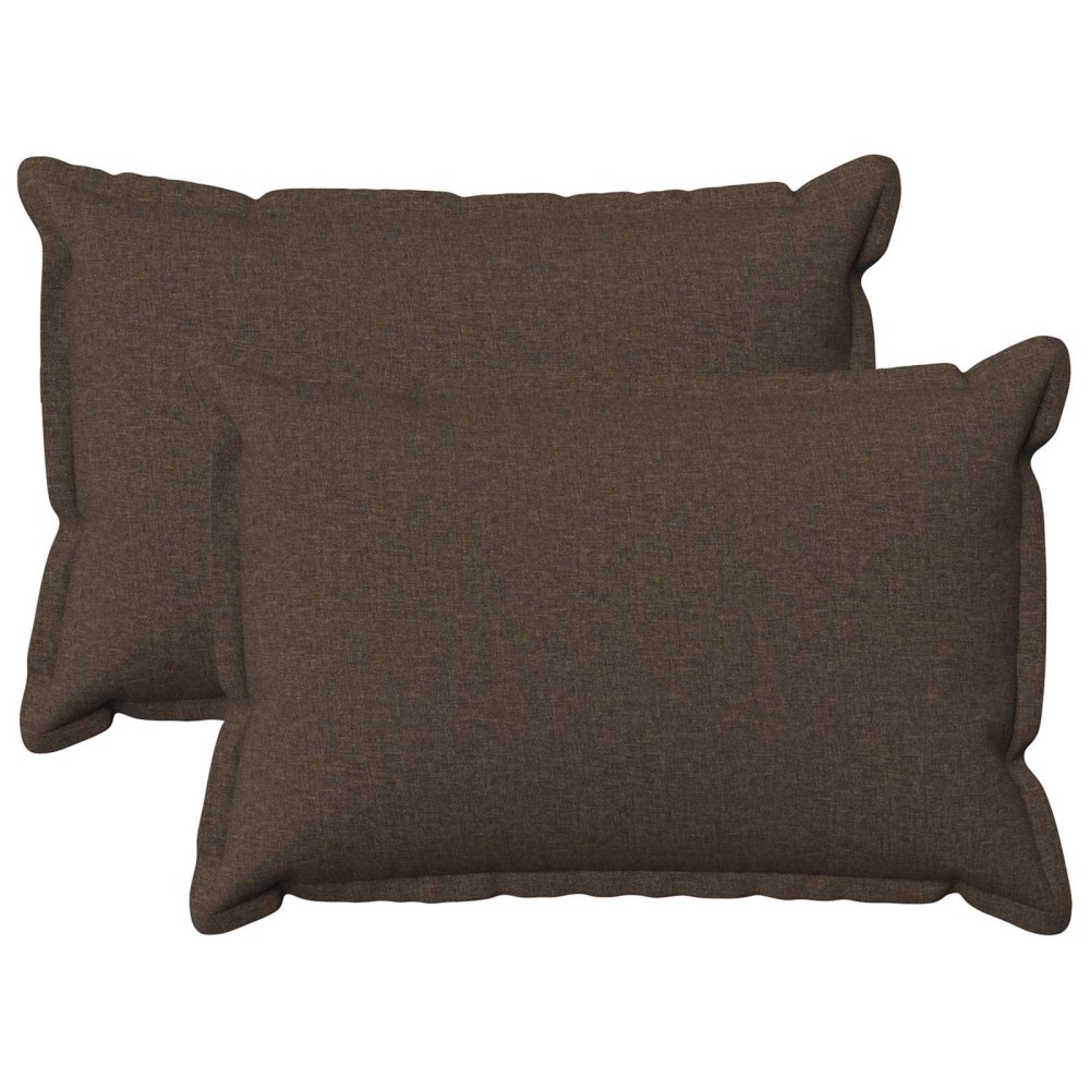 vidaXL Μαξιλάρι με μαξιλάρι HOUTEN 2 τεμ. Taupe Ψεύτικο Λινό