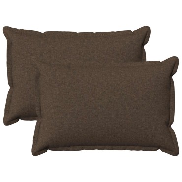 vidaXL Μαξιλάρι με μαξιλάρι HOUTEN 2 τεμ. Taupe Ψεύτικο Λινό