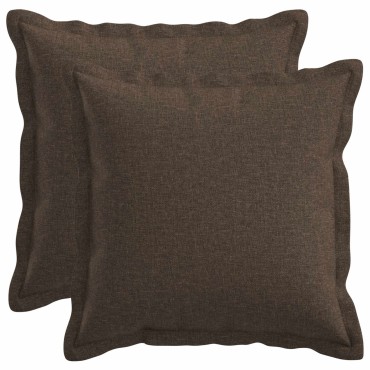 vidaXL Μαξιλάρι με μαξιλάρι HOUTEN 2 τεμ. Taupe Ψεύτικο Λινό