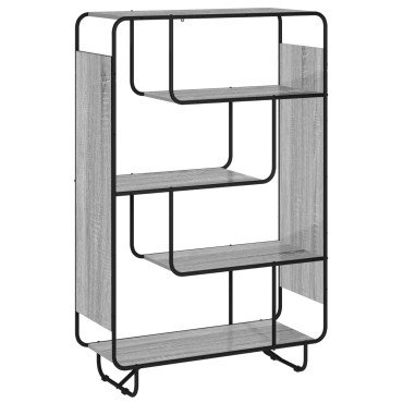 vidaXL Ψηλός μπουφές Γκρι Sonoma 93.5x37.5x144cm 1 τεμ.