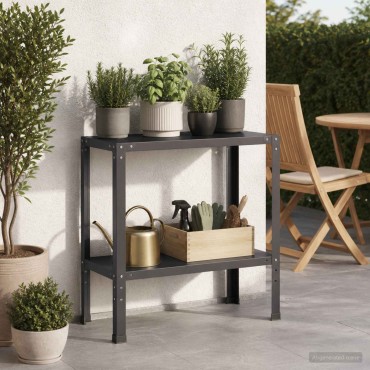 vidaXL Τραπέζι φύτευσης 60 x 40 x 80 εκ Χάλυβας με επίστρωση πούδρας