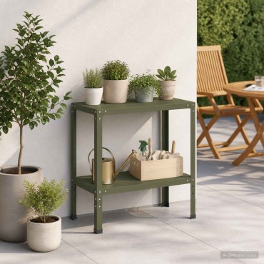 vidaXL Τραπέζι φύτευσης 60 x 40 x 80 εκ Χάλυβας με επίστρωση πούδρας