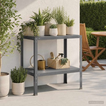 vidaXL Τραπέζι φύτευσης 60 x 50 x 80 cm Χάλυβας με επίστρωση πούδρας
