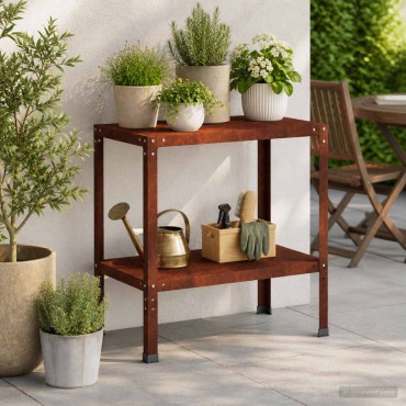 vidaXL Τραπέζι φύτευσης 60 x 50 x 80 cm Ατσάλι Σκληρυθέν στον Αέρα