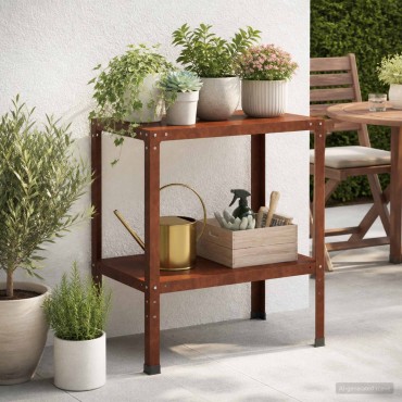 vidaXL Τραπέζι φύτευσης 80 x 50 x 80 cm Ατσάλι Σκληρυθέν στον Αέρα