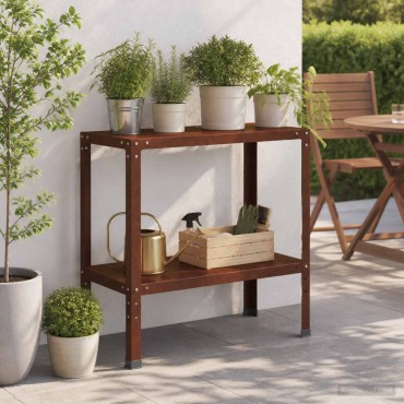 vidaXL Τραπέζι φύτευσης 60 x 40 x 80 εκ Ατσάλι Σκληρυθέν στον Αέρα