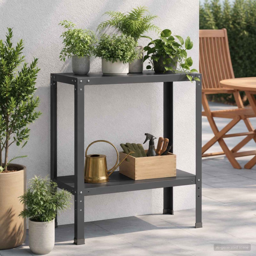 vidaXL Τραπέζι φύτευσης 100 x 40 x 80 cm Χάλυβας με επίστρωση πούδρας
