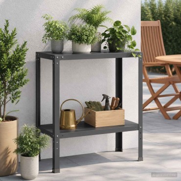 vidaXL Τραπέζι φύτευσης 100 x 40 x 80 cm Χάλυβας με επίστρωση πούδρας