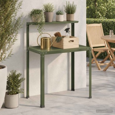vidaXL Τραπέζι φύτευσης 100 x 50 x 104 cm Χάλυβας με επίστρωση πούδρας