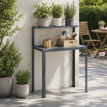 vidaXL Τραπέζι φύτευσης 100 x 50 x 104 cm Χάλυβας με επίστρωση πούδρας