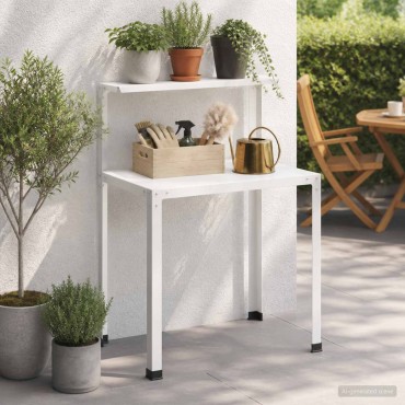 vidaXL Τραπέζι φύτευσης 60 x 50 x 104 cm Χάλυβας με επίστρωση πούδρας