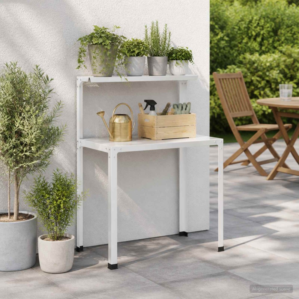 vidaXL Τραπέζι φύτευσης 100 x 50 x 104 cm Χάλυβας με επίστρωση πούδρας