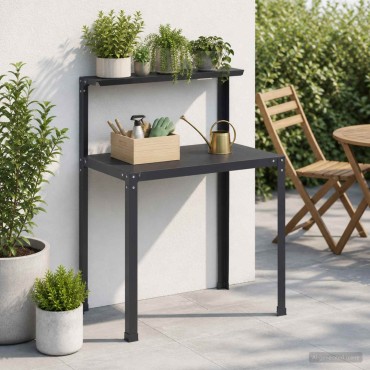 vidaXL Τραπέζι φύτευσης 60 x 50 x 104 cm Χάλυβας με επίστρωση πούδρας