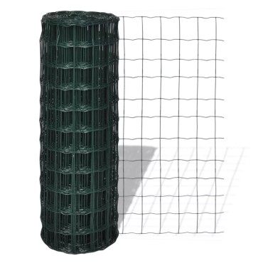 vidaXL Συρματόπλεγμα Σετ Πράσινο 25 x 1,2 μ. Ατσάλινο
