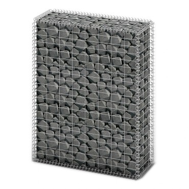 vidaXL Συρματοκιβώτιο 100x80x30cm Γαλβανισμένο Σύρμα με Καπάκια