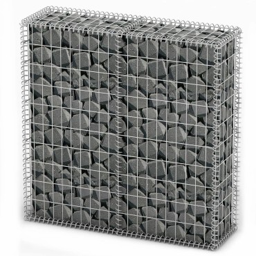 vidaXL Συρματοκιβώτιο 100x100x30cm Γαλβανισμένο Σύρμα με Καπάκια