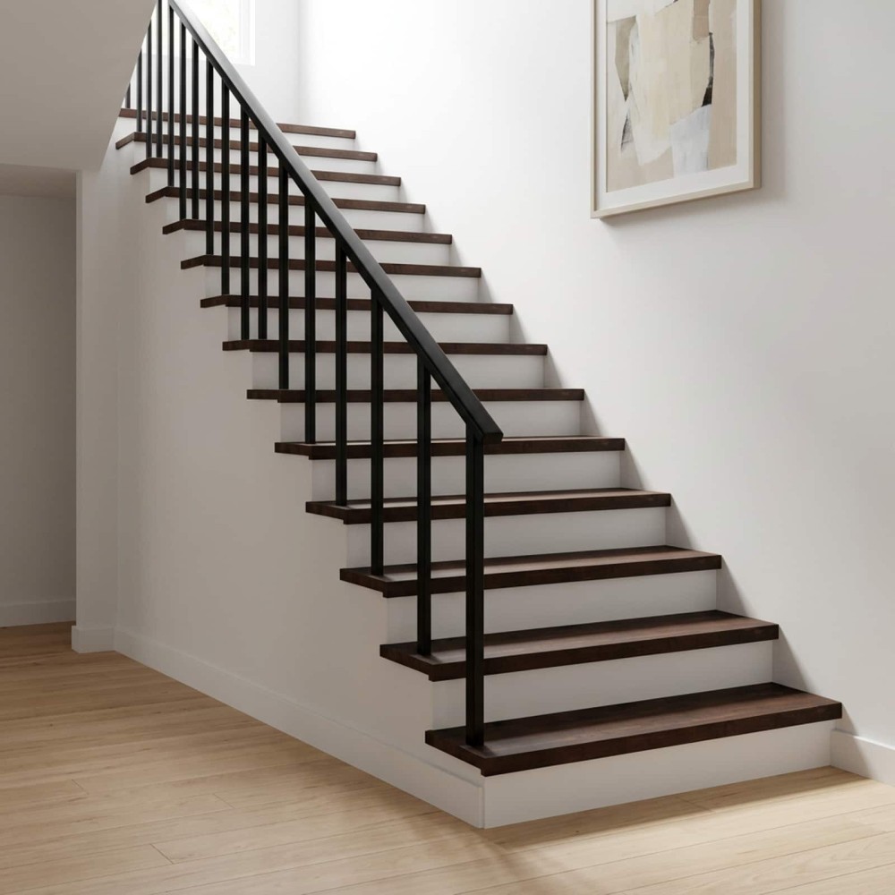 vidaXL Σκαλοπάτια 8 τεμ. 120 x 30 x 2 cm Σκούρο Καφέ Στερεό ξύλο οξιάς