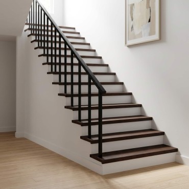 vidaXL Σκαλοπάτια 4 τεμ. 100 x 30 x 2 cm Σκούρο Καφέ Στερεό ξύλο οξιάς