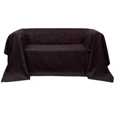 Κάλυμμα Καναπέ Καφέ 140 x 210 εκ. από Micro-suede