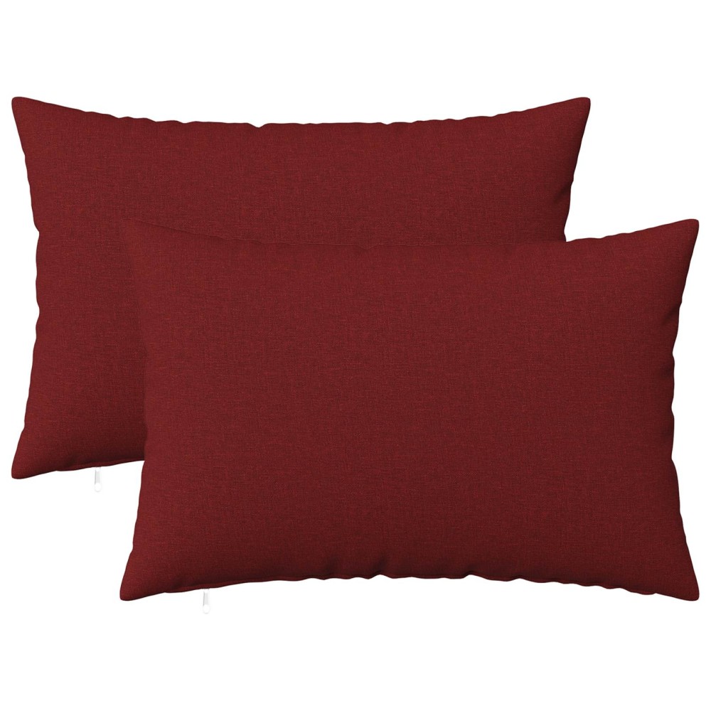 vidaXL Κάλυμμα Μαξιλαριού 2 τμχ. HEERLEN Κόκκινο 50 x 80 cm Ύφασμα