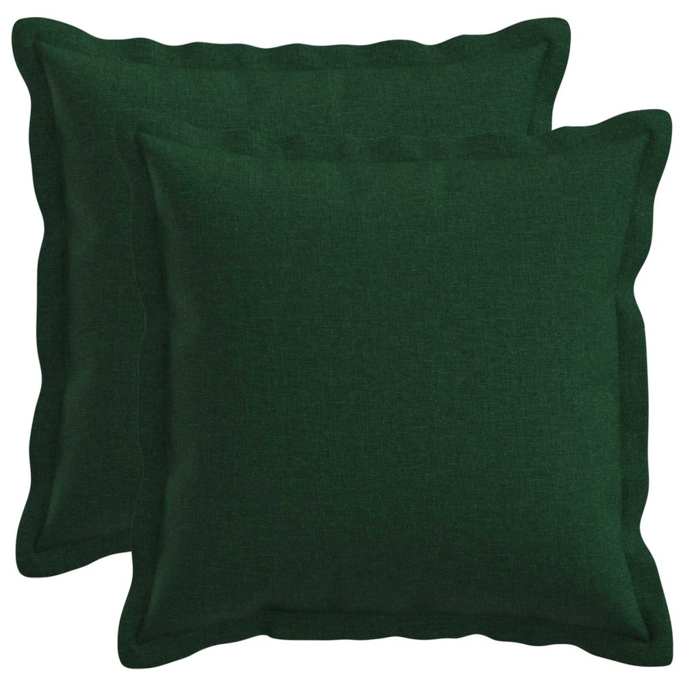 vidaXL Κάλυμμα Μαξιλαριού 2 pcs HOUTEN Σκούρο Πράσινο 35 x 35 cm