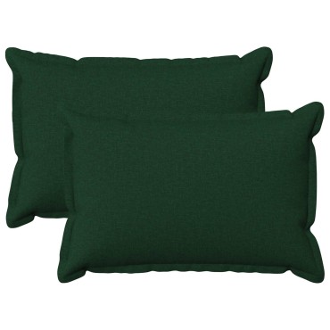 vidaXL Κάλυμμα Μαξιλαριού 2 pcs HOUTEN Σκούρο Πράσινο 40 x 60 cm