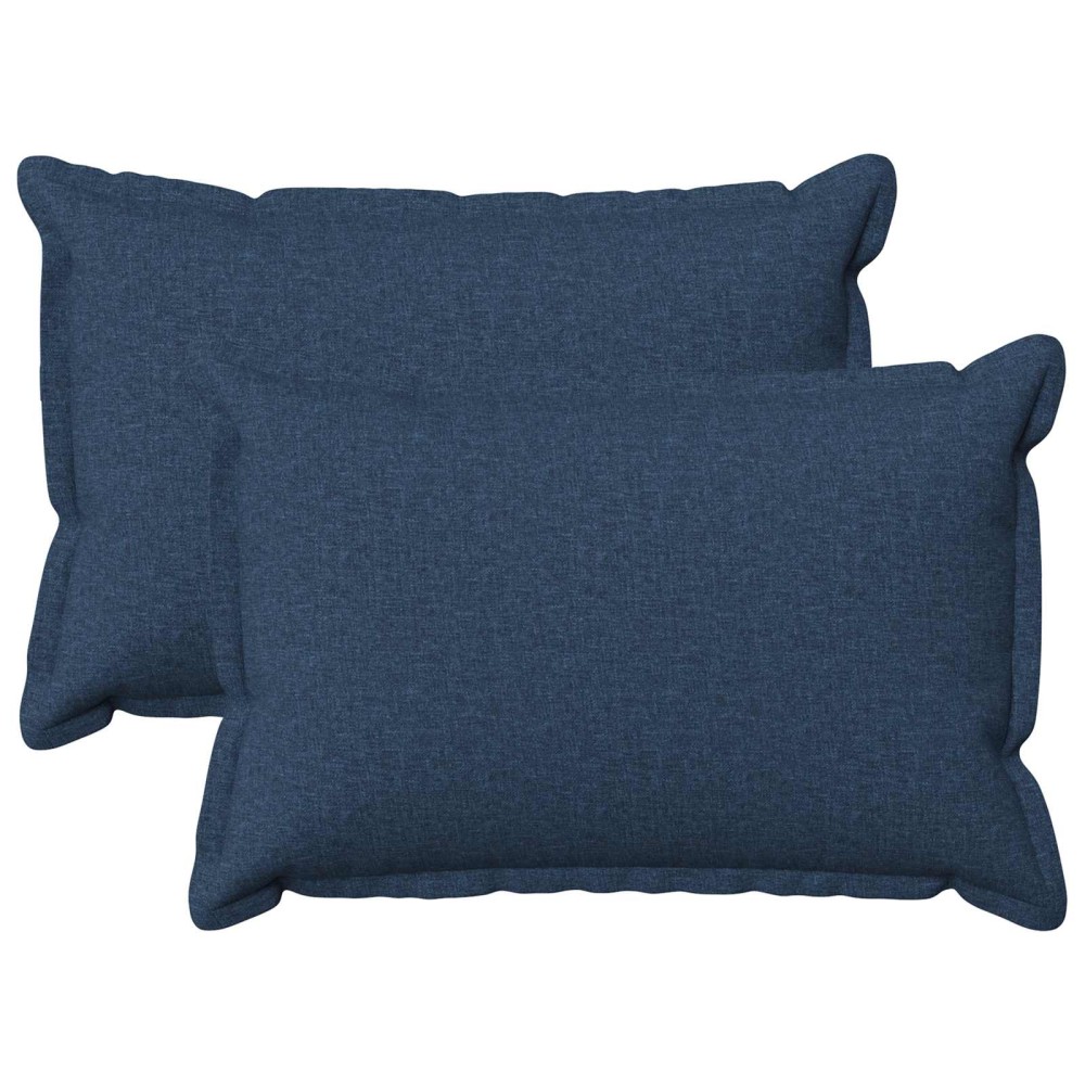 vidaXL Κάλυμμα Μαξιλαριού 2 pcs HOUTEN Μπλε 50 x 70 cm Ψεύτικο Λινό