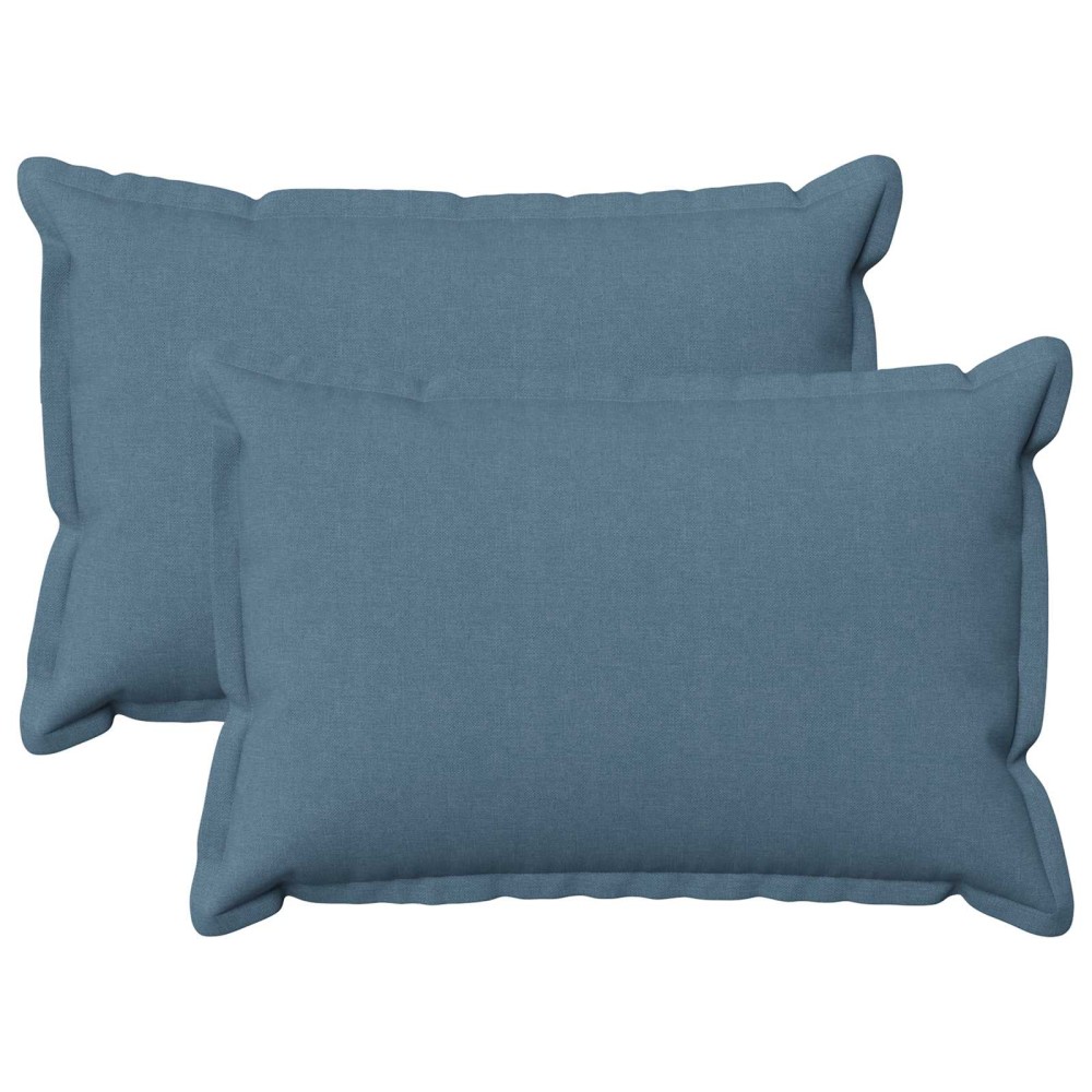 vidaXL Κάλυμμα Μαξιλαριού 2 pcs HOUTEN Μπλε τζην 50 x 75 cm