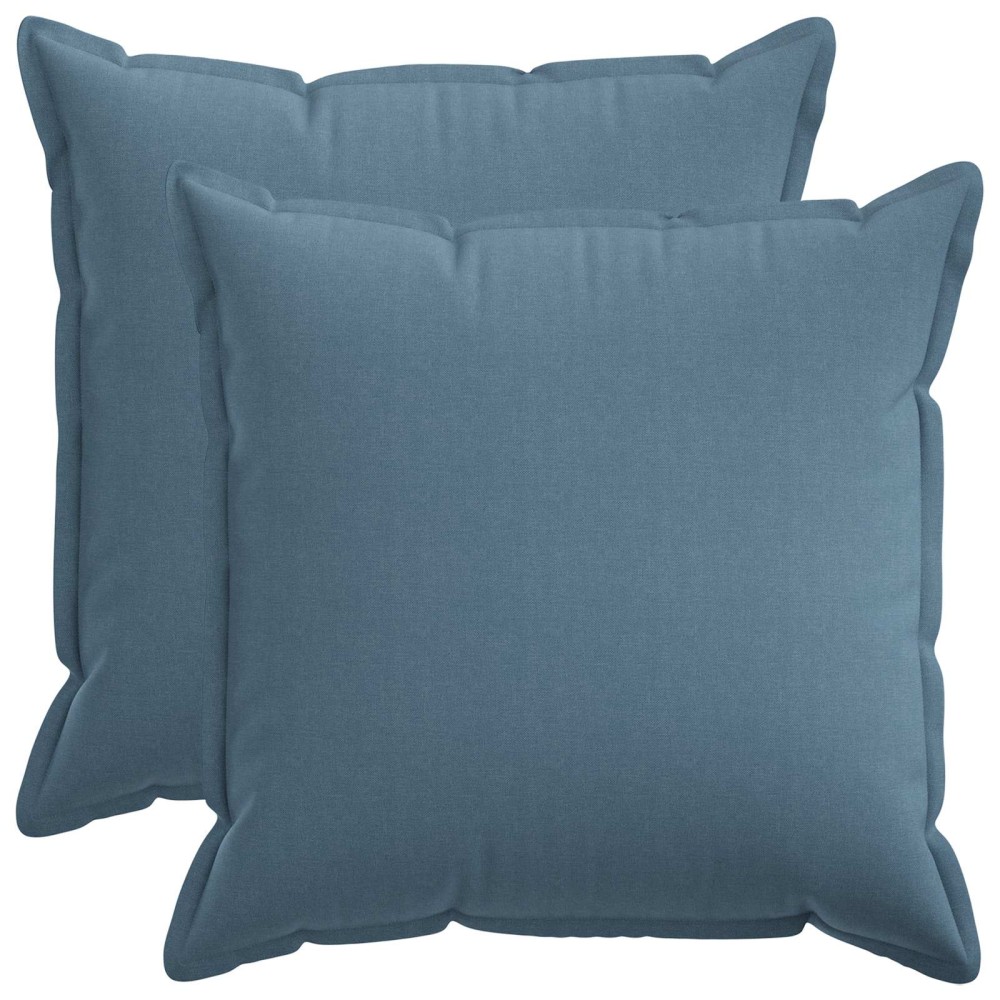 vidaXL Κάλυμμα Μαξιλαριού 2 pcs HOUTEN Μπλε τζην 55 x 55 εκ