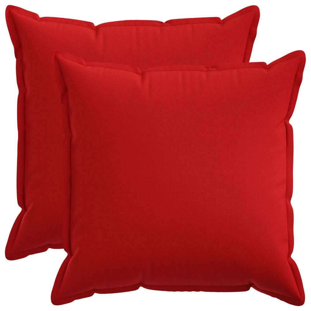 vidaXL Κάλυμμα Μαξιλαριού 2 pcs HOUTEN Κόκκινο 60 x 60 cm Ψεύτικο Λινό