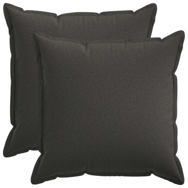 vidaXL Κάλυμμα Μαξιλαριού 2 pcs HOUTEN Σκούρο Γκρι 80 x 80 cm