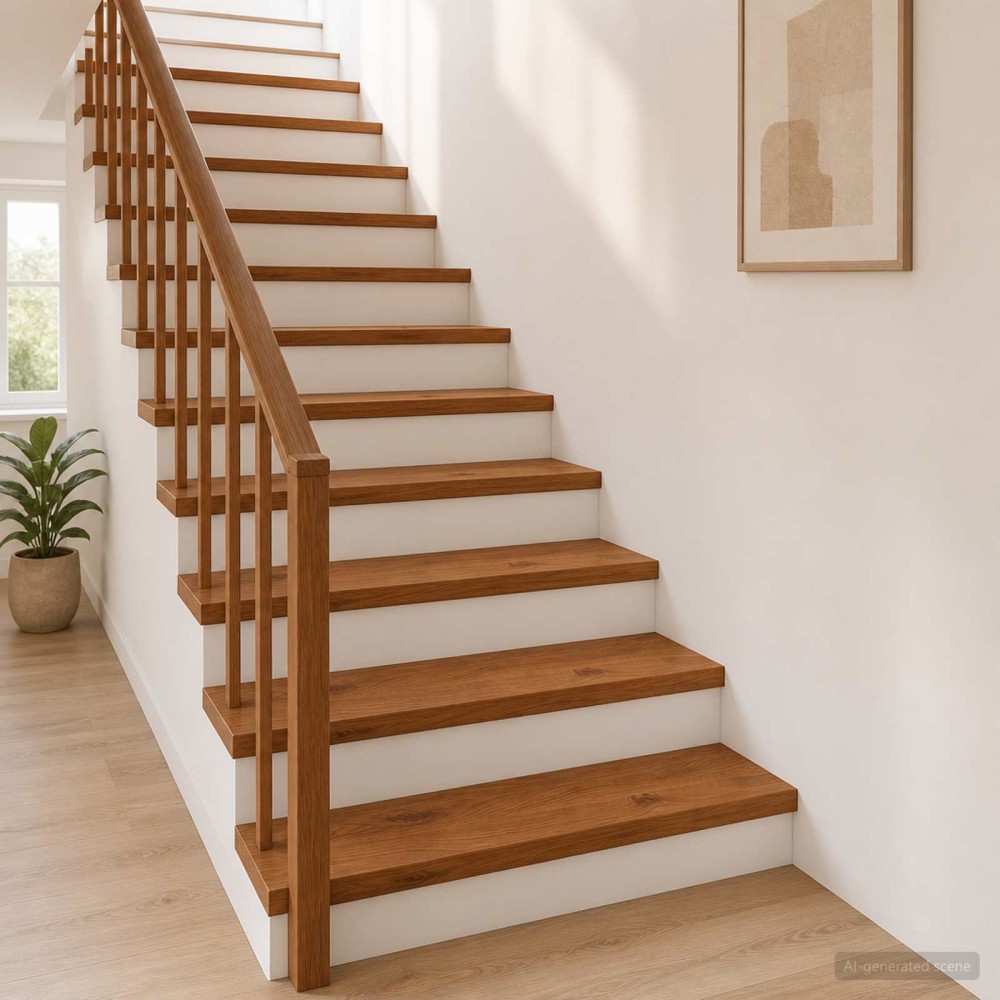 vidaXL Σκαλοπάτι 20 τεμ. 80 x 25 x 2 cm Καφέ Στερεό Ξύλο Δρυός