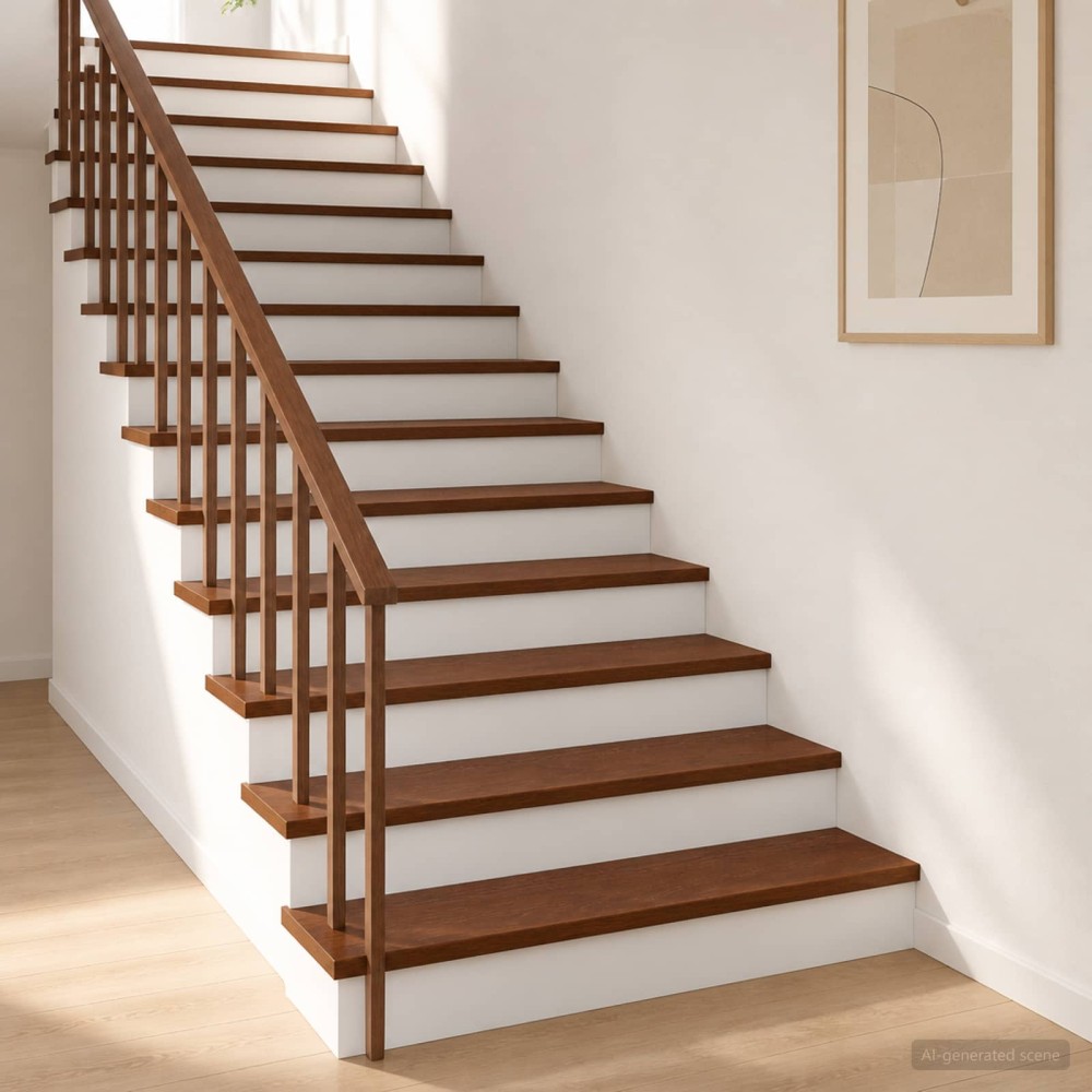 vidaXL Σκαλοπάτι 8 τεμ. 70 x 25 x 2 cm Σκούρο Καφέ Στερεό Ξύλο Δρυός