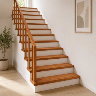 vidaXL Σκαλοπάτι 16 τεμ. 120 x 30 x 2 cm Καφέ Στερεό Ξύλο Δρυός
