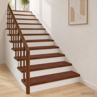 vidaXL Σκαλοπάτι 4 τεμ. 70 x 30 x 2 cm Σκούρο Καφέ Στερεό Ξύλο Δρυός