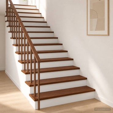 vidaXL Σκαλοπάτι 8 τεμ. 90 x 30 x 2 cm Σκούρο Καφέ Στερεό Ξύλο Δρυός