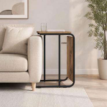 vidaXL Τραπεζάκι Πλευράς Παλαιωμένο ξύλο 40x31x55 εκ 1 τεμ.