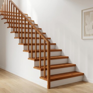 vidaXL Σκαλοπάτι 16 τεμ. 80 x 30 x 2 cm Καφέ Στερεό Ξύλο Δρυός