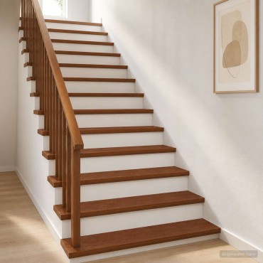 vidaXL Σκαλοπάτι 8 τεμ. 110 x 30 x 2 cm Σκούρο Καφέ Στερεό Ξύλο Δρυός